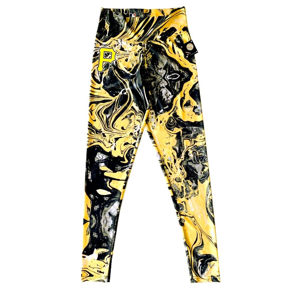 Pittsburgh Pirates Swirl Woman's Leggings Pants
